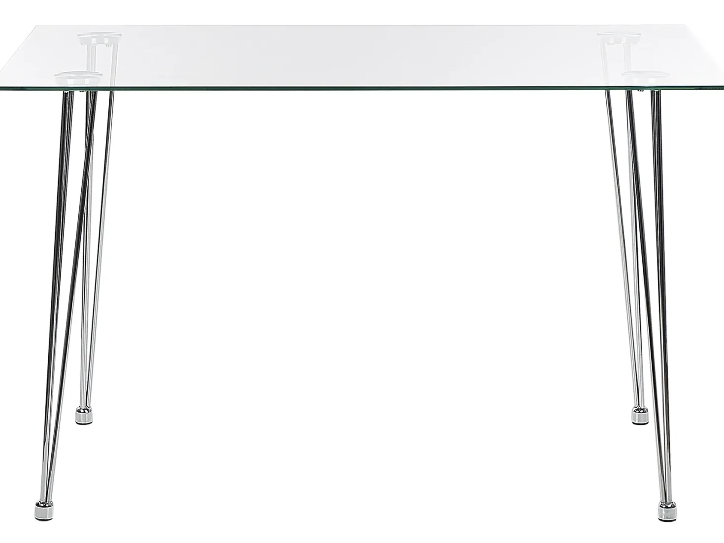 Spisebord WINSTON Sølv 120 cm 70 cm Hærdet glas