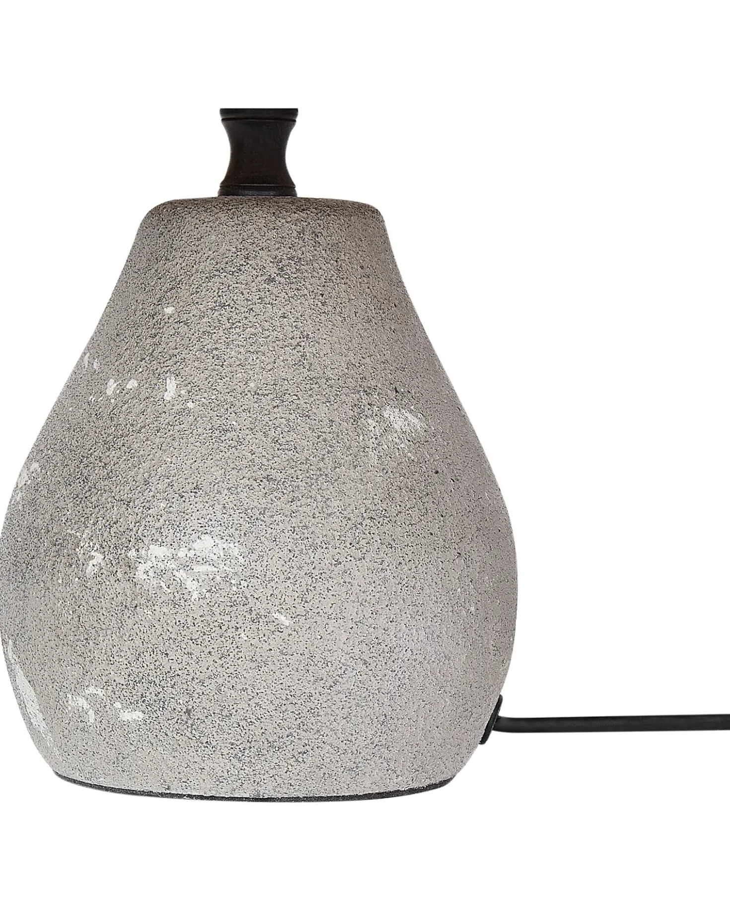 Sæt af 2 bordlamper ARWADITO Keramik Grå