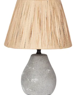 Sæt af 2 bordlamper ARWADITO Keramik Grå