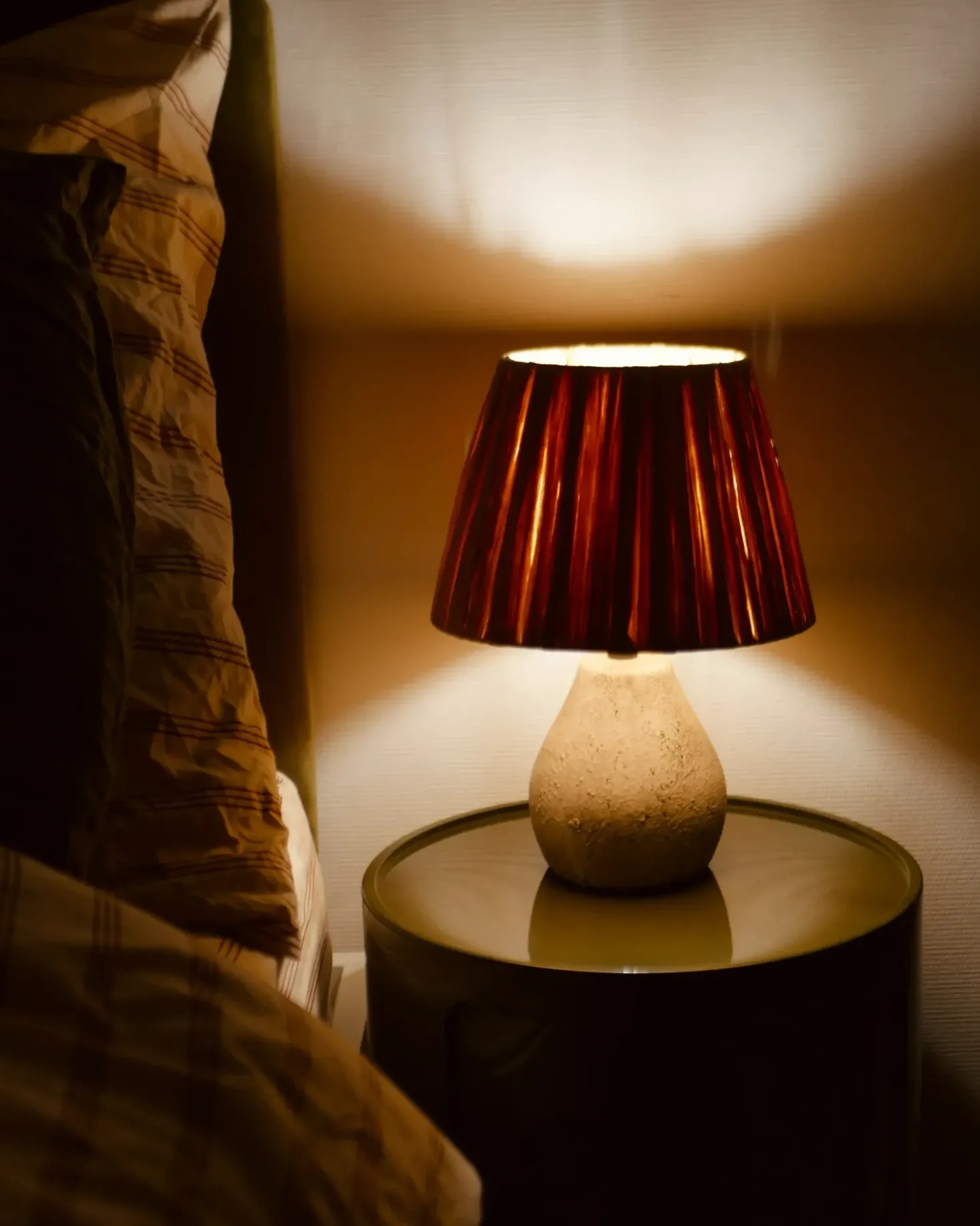 Sæt af 2 bordlamper ARWADITO Keramik Cremehvid
