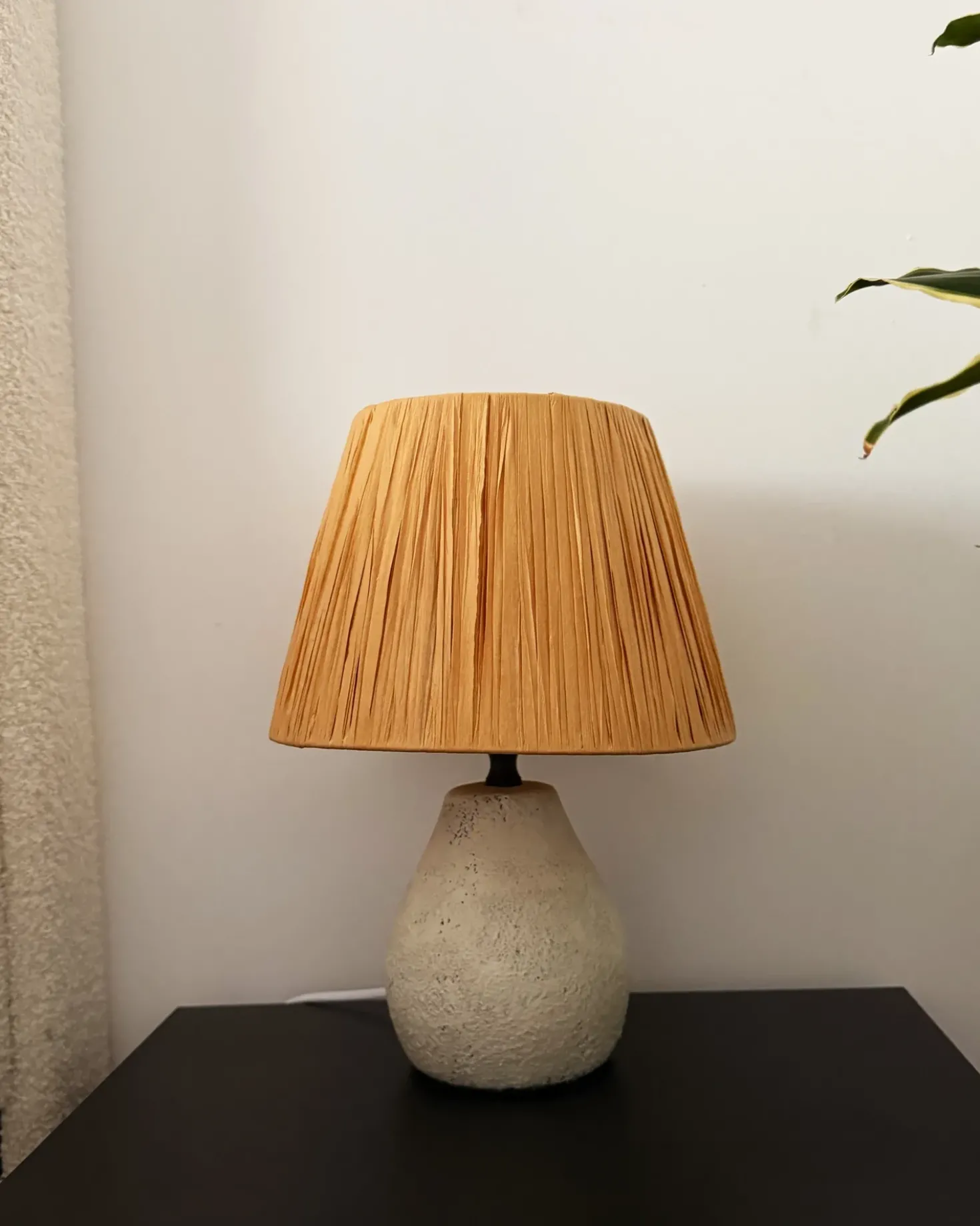 Sæt af 2 bordlamper ARWADITO Keramik Cremehvid