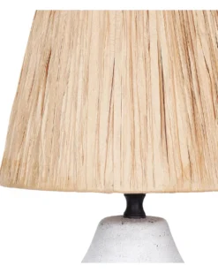 Sæt af 2 bordlamper ARWADITO Keramik Cremehvid