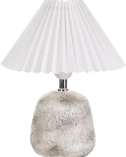 Sæt af 2 bordlamper ZEYI Keramik Hvid