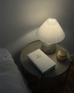 Sæt af 2 bordlamper ZEYI Keramik Hvid