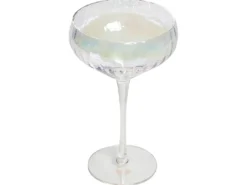Sæt af 4 champagne-underkopper MORGANITE 300 ml Transparent
