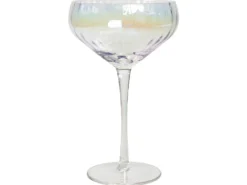 Sæt af 4 champagne-underkopper MORGANITE 300 ml Transparent