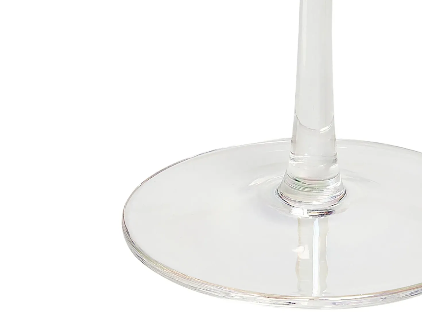 Sæt af 4 champagne-underkopper MORGANITE 300 ml Transparent