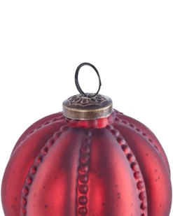 Sæt af 6 julekugler ARGENTIN Glas Rød