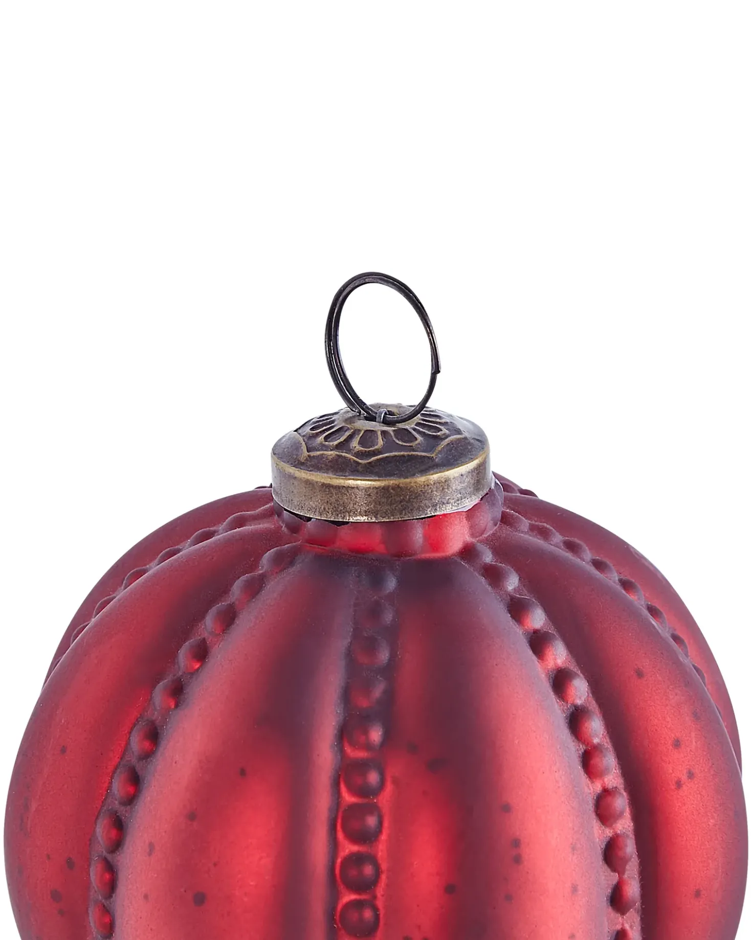 Sæt af 6 julekugler ARGENTIN Glas Rød