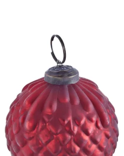 Sæt af 6 julekugler ARGENTIN Glas Rød