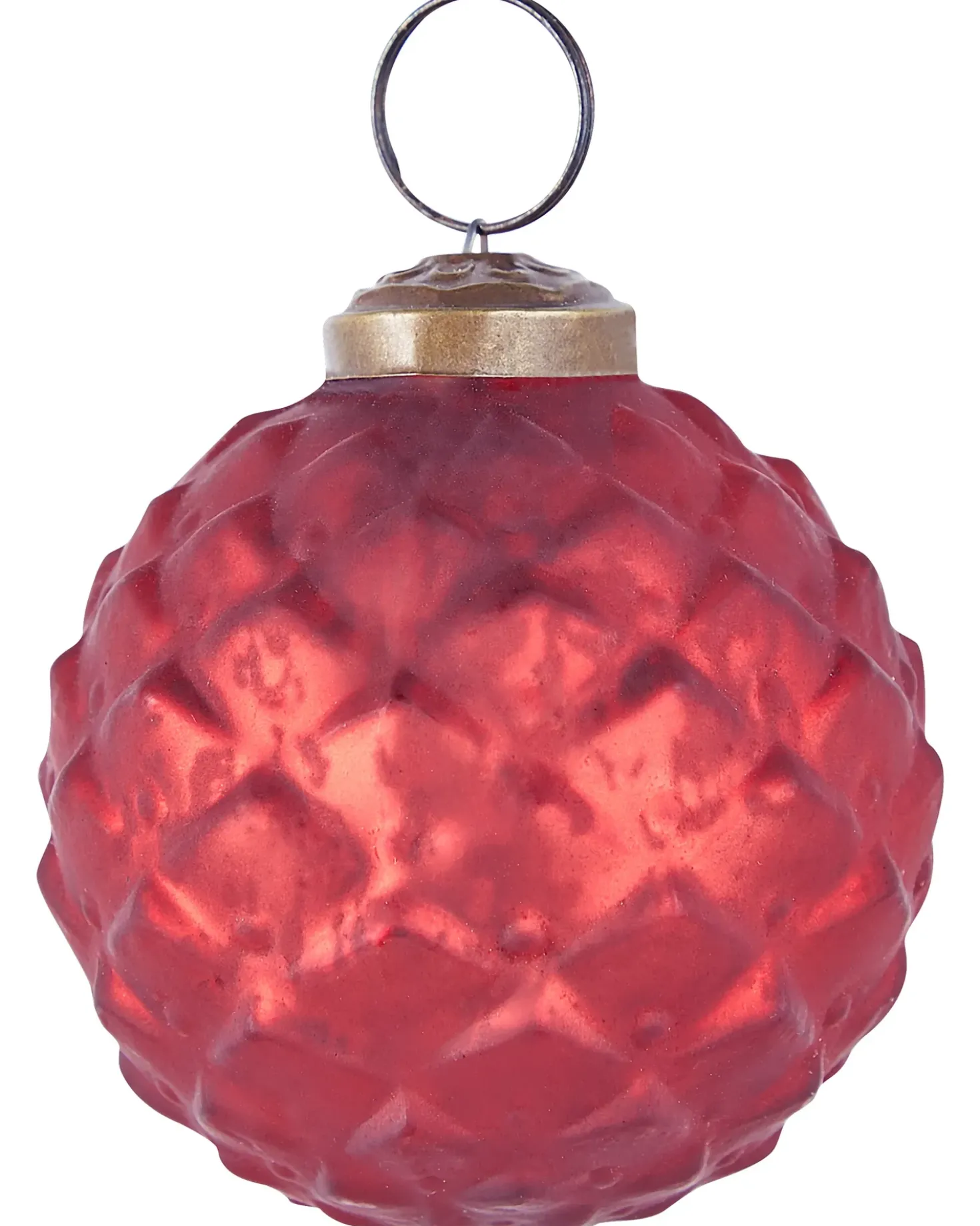 Sæt af 6 julekugler ARGENTIN Glas Rød