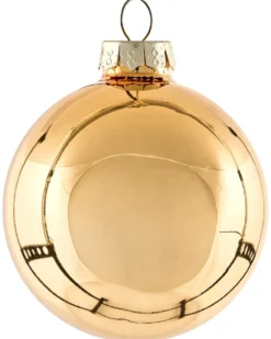 Sæt af 35 julekugler BLING Glas Guld