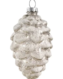 Sæt af 50 julekugler SNOWFLAKE Glas Rød/Hvid