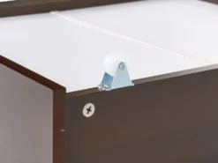 Sæt af 2 opbevaringsskuffer til sengen Fyretræ RUMILLY Mørkebrun