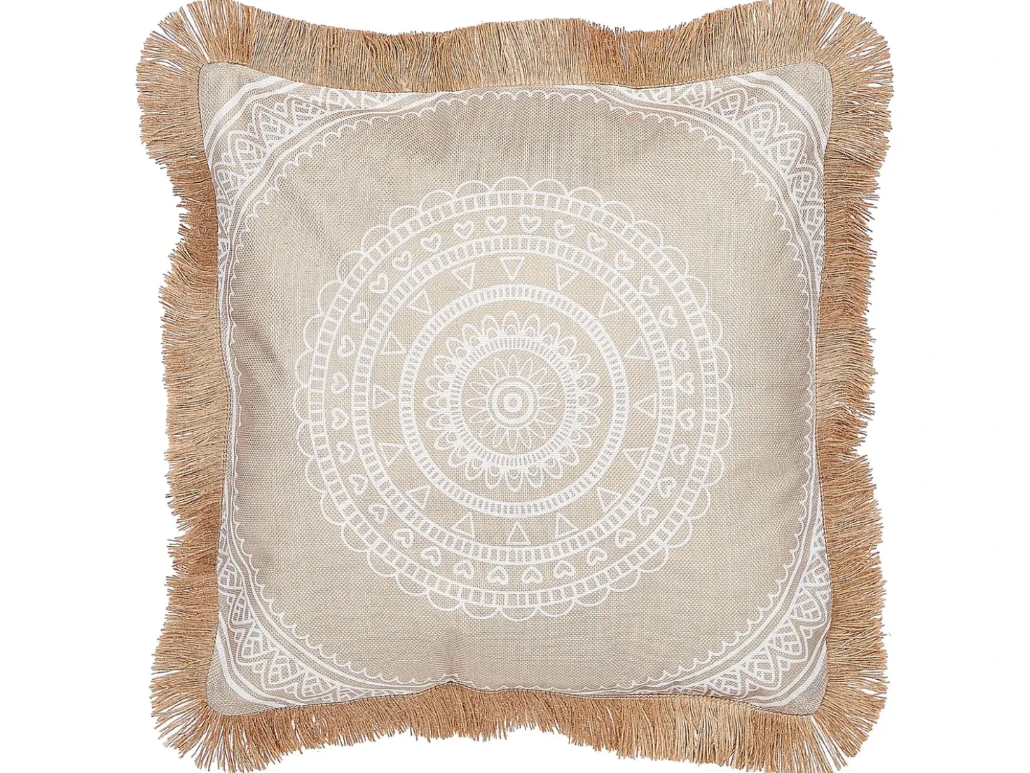 Sæt af 2 pyntepuder AGRIMONY 45 x 45 cm Beige Orientalsk mønster