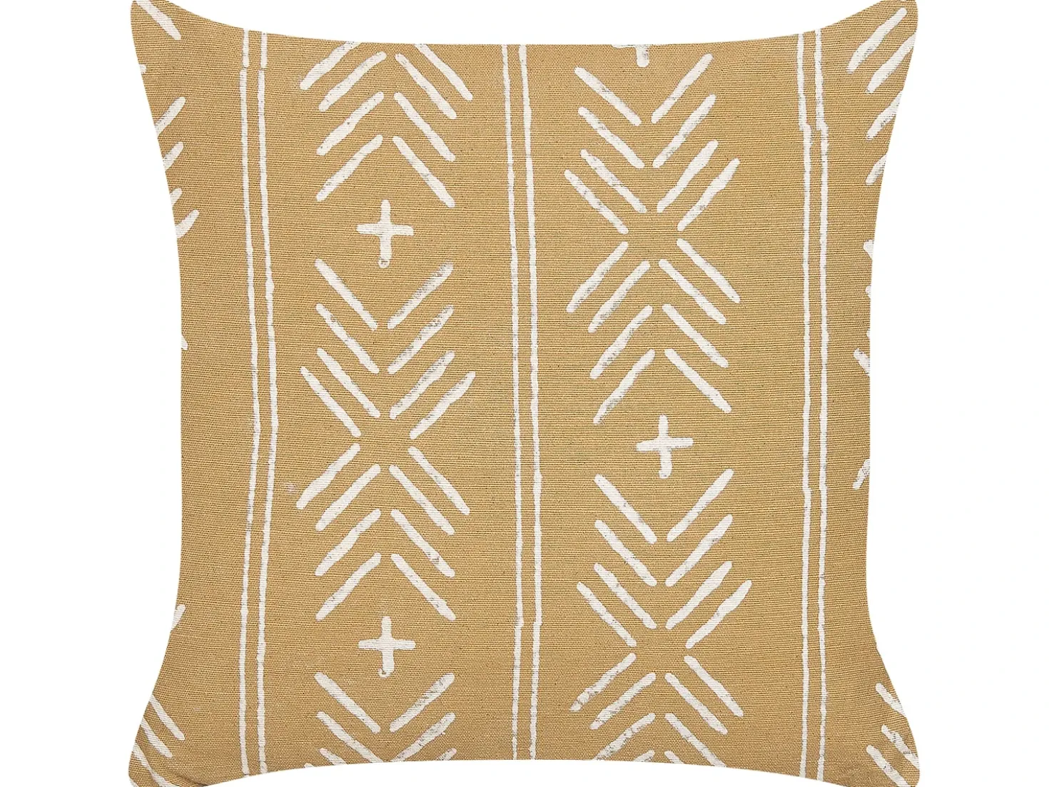 Sæt af 2 pyntepuder BANYAN Bomuld 45 x 45 cm Sand Beige Geometrisk mønster