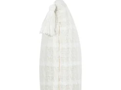 Sæt af 2 pyntepuder DOURIS 30 x 60 cm Lys Beige Ternet mønster