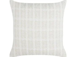 Sæt af 2 pyntepuder DOURIS 45 x 45 cm Lys Beige Ternet mønster