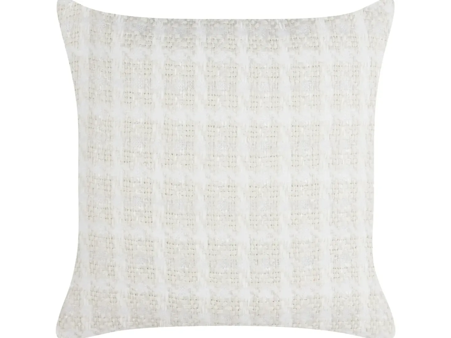 Sæt af 2 pyntepuder DOURIS 45 x 45 cm Lys Beige Ternet mønster