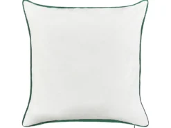 Sæt af 2 pyntepuder JOYCANDY Bomuld 45 x 45 cm Hvid Julemønster