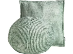 Sæt af 2 pyntepuder MARANTA Fløjl 30 x 30 cm 45 x 45 cm Grøn Ensfarvet
