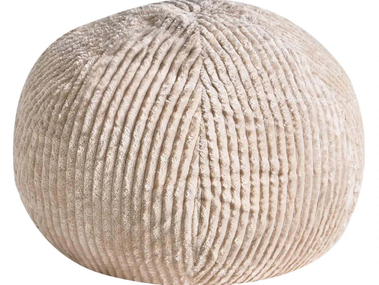 Sæt af 2 pyntepuder MARANTA Fløjl 30 x 30 cm 45 x 45 cm Lys Beige Ensfarvet