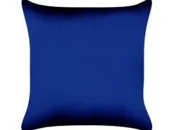 Sæt af 2 pyntepuder MERINGUE Velour 45 x 45 cm Mørkeblå Julemønster