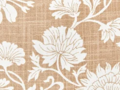 Sæt af 2 pyntepuder NOTELEA Bomuld 45 x 45 cm Beige Blomstermønster