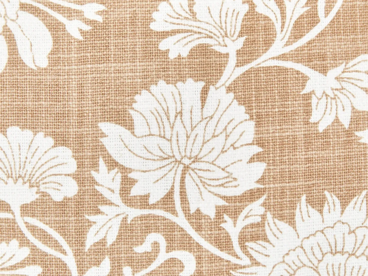 Sæt af 2 pyntepuder NOTELEA Bomuld 45 x 45 cm Beige Blomstermønster
