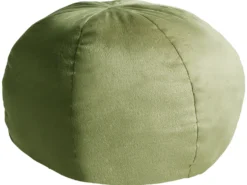 Sæt af 2 pyntepuder SALVIA Velour 33 x 33 cm Olivengrøn Ensfarvet