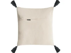 Sæt af 2 pyntepuder SARACA Bomuld 45 x 45 cm Sort/beige Geometrisk mønster