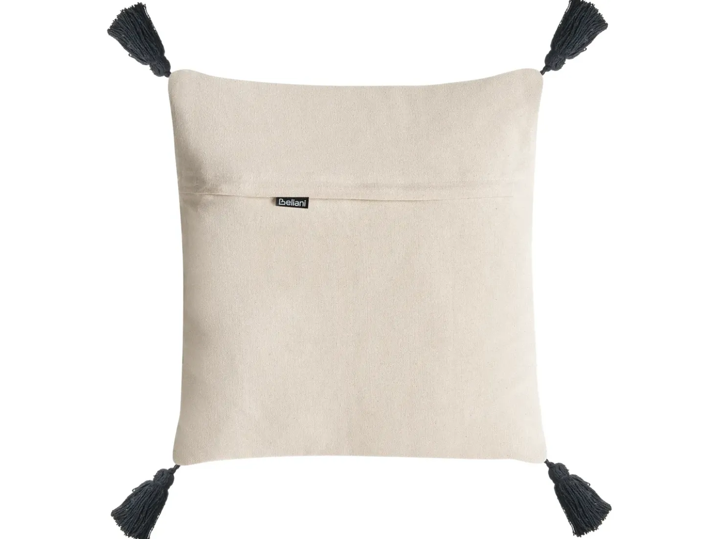 Sæt af 2 pyntepuder SARACA Bomuld 45 x 45 cm Sort/beige Geometrisk mønster