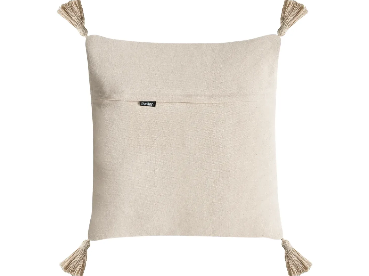 Sæt af 2 pyntepuder SARACA Bomuld 45 x 45 cm Sort/beige Geometrisk mønster