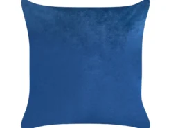 Sæt af 2 pyntepuder TALINUM Velour 45 x 45 cm Blå Dyremønster