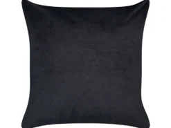 Sæt af 2 pyntepuder YUZURI Velour 45 x 45 cm Sort Dyremønster