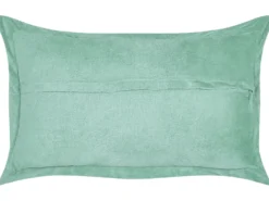 Sæt af 2 pyntepuder ZINNIA Fløjl 47 x 27 cm Lysegrøn Ensfarvet