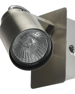 Sæt af 2 spotlight-lamper BONTE Sølv Metal Justerbar