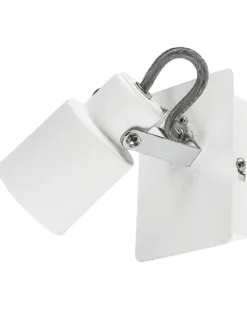 Sæt af 2 spotlight-lamper BONTE Hvid Metal Justerbar