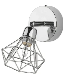 Sæt af 2 spotlight-lamper ERMA Sølv Metal Justerbar