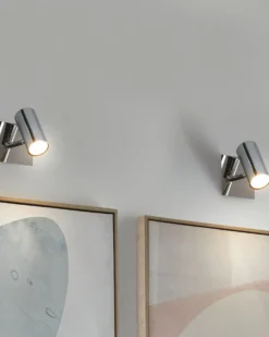 Sæt af 2 spotlight-lamper ROSETTA Sølv Metal Justerbar