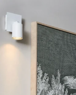Sæt af 2 spotlight-lamper TIGRIS Hvid Metal Justerbar