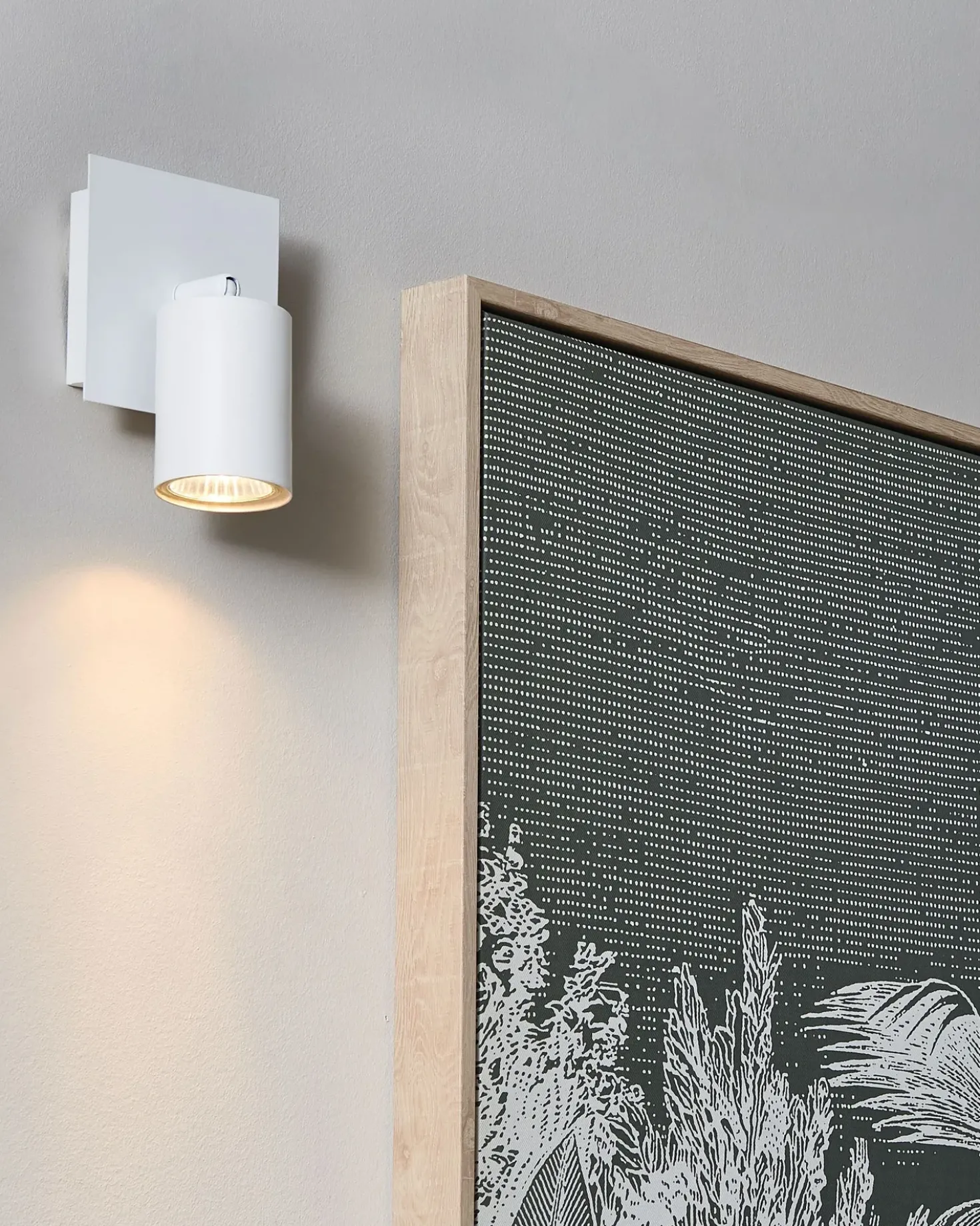 Sæt af 2 spotlight-lamper TIGRIS Hvid Metal Justerbar
