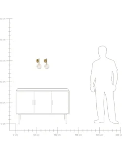 Sæt af 2 væglamper ANADYR Beige Glas