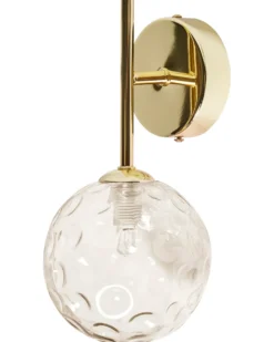 Sæt af 2 væglamper ANADYR Beige Glas