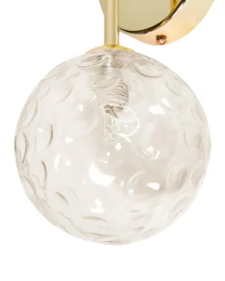 Sæt af 2 væglamper ANADYR Beige Glas