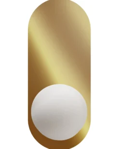 Sæt af 2 væglamper LEISI Guld