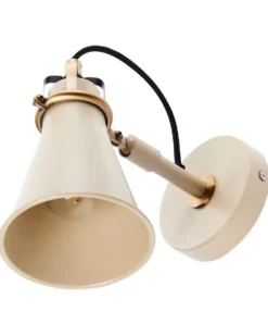 Sæt af 2 væglamper MOYOLA Beige Metal Justerbar