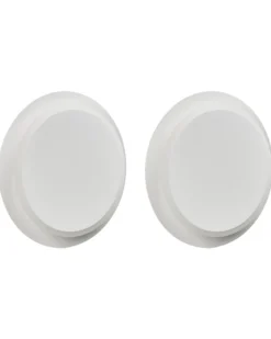 Sæt af 2 væglamper SEMNON Hvid Metal LED