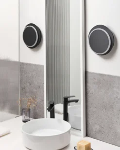 Sæt af 2 væglamper SEMNON Sort Metal LED