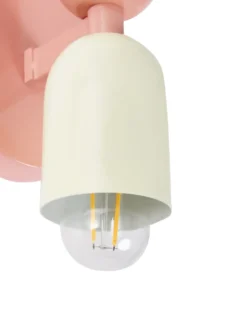 Sæt af 2 væglamper TOPI Pastellrosa Metal